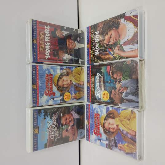 6pc Set of Vintage Assorted Shirley Temple VHS NIP image number 1