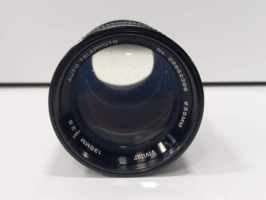 Vintage Vivitar 135mm 1:2.8 Auto Telephoto Lens in Case image number 3