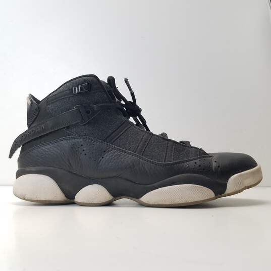 Air Jordan 6 Rings Men's Shoes Black Size 10 image number 1
