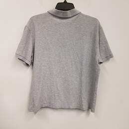 Mens Gray Heather Short Sleeve Collared Casual Polo Shirt Size Large alternative image