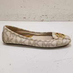 Michael Kors Fulton Signature Print Ballet Flats Shoes Women's Size 8.5 M