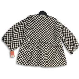 NWT Saint Geraldine Womens Black White Check Short Sleeve Jacket Size XXL alternative image