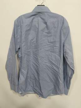 Men's Blue Long Sleeve Dress Shirt Size M alternative image
