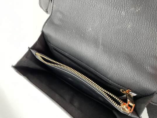 Buy the Womens Rosie Black Leather Inner Compartments & Pockets Flap ...