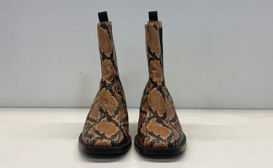 Sam Edelman Dasha Snake Print Boots Tan 8.5 image number 4