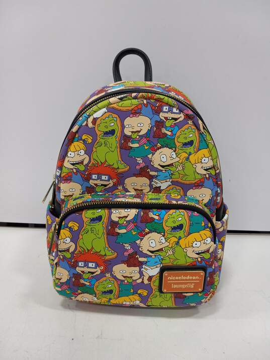 Loungefly New Nickelodeon Rugrats Print Backpack image number 1