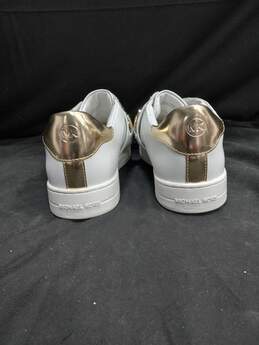 Michael Kors Women's Leather White & Gold Comfort Sneakers Size 7.5 alternative image