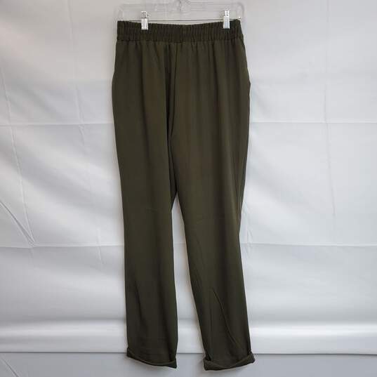 Max Studio Pull On Pants Army Green High Waisted Size XL image number 3