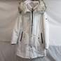 1 Madison Expedition Women's White Long Parka Puffer Jacket w/ Faux Fur Hood Trim Size M image number 1