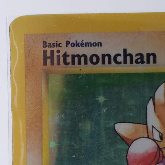 Rare 1999 Pokémon Hitmonchan 7/102 Holographic Base Set Trading Card image number 2