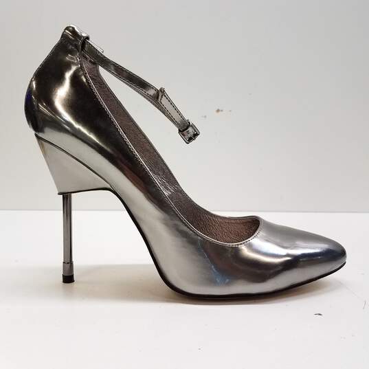 Top Shop Giddy Silver Heels Women's Size 11.5 image number 1
