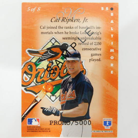 1996 Cal Ripken Jr Leaf Studio Masterstrokes Sample /5000 Baltimore Orioles image number 4
