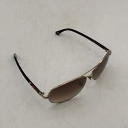 Michael Kors Mens Brown Gold Full Frame Aviator Sunglasses with Brown Case alternative image