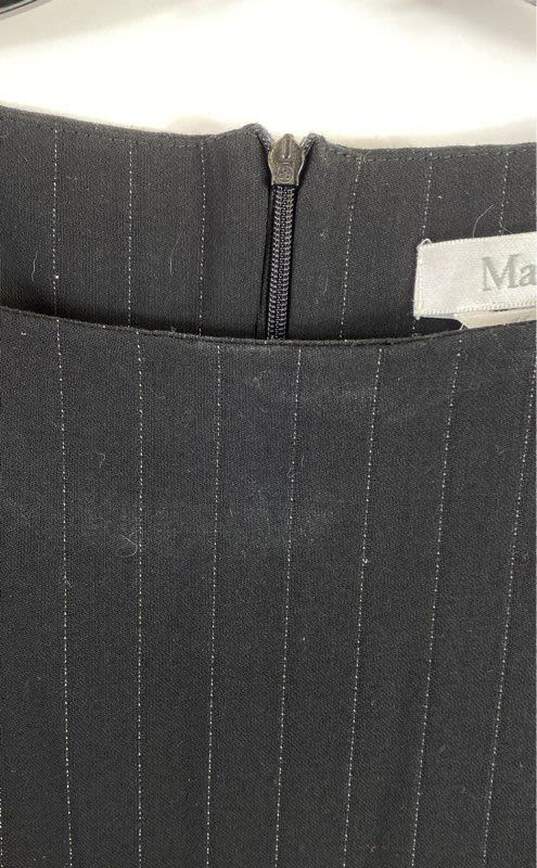 Max Mara Black Pinstriped Dress - Size SM image number 5
