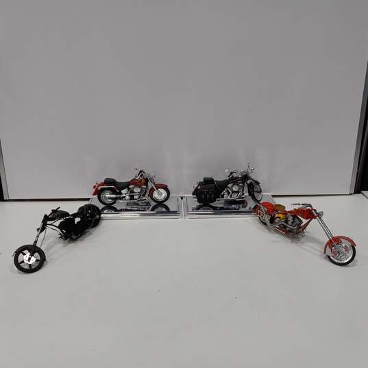 Bundle of 4 Assorted Motorcycle Models image number 2