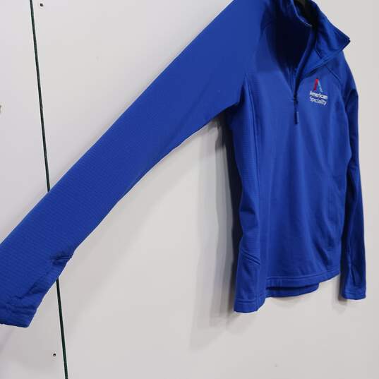The North Face Women's Blue 1/4 Zip Pullover Shirt size S image number 4