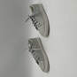 Womens Silver Shimmer Round Toe Low Top Lace-up Sneaker Shoes Size 10 image number 3