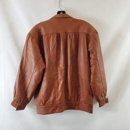More NZ Men Brown Leather Jacket M alternative image
