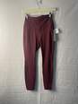 RBX Womens Burgundy Active Leggings Size M/M image number 1