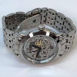 Designer Stuhrling Clast ST-90089 Silver-Tone Skeleton Automatic Wristwatch alternative image