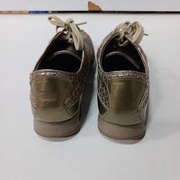 Cole Haan Women's Gold Lace-Up Comfort Shoes Size 9B alternative image