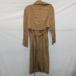 AUTHENTICATED Alexander Wang Long Tan Trench Coat Size XS alternative image