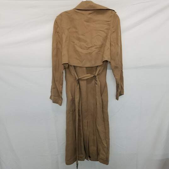 AUTHENTICATED Alexander Wang Long Tan Trench Coat Size XS image number 2