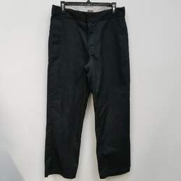 Mens Black Flat Front 874 Original Fit Straight Leg Chino Pants Size 34X30 alternative image