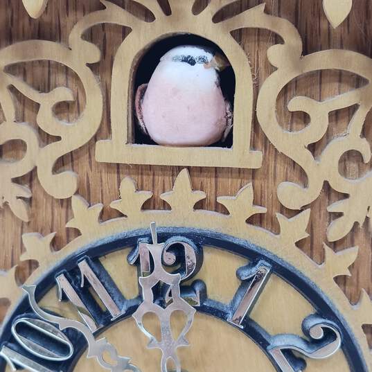 Victorian Style Oakwood Burch Mantel Clock image number 6