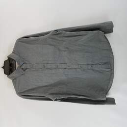 Old Navy Men Gray Button Up L