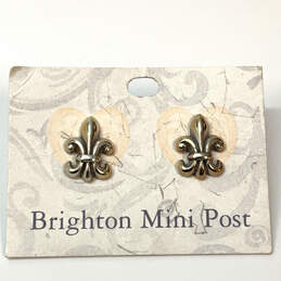 Designer Brighton Silver-Tone Push Back Classic Mini Stud Earrings alternative image
