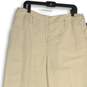 NWT Kasper Womens Tan Flat Front Slash Pocket Straight Dress Pants Size 14 image number 2