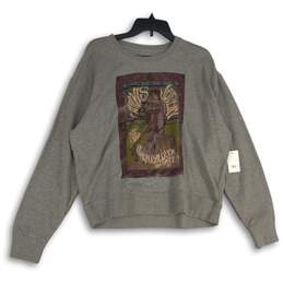NWT Janis Joplin Womens Multicolor Round Neck Pullover Sweatshirt Size L