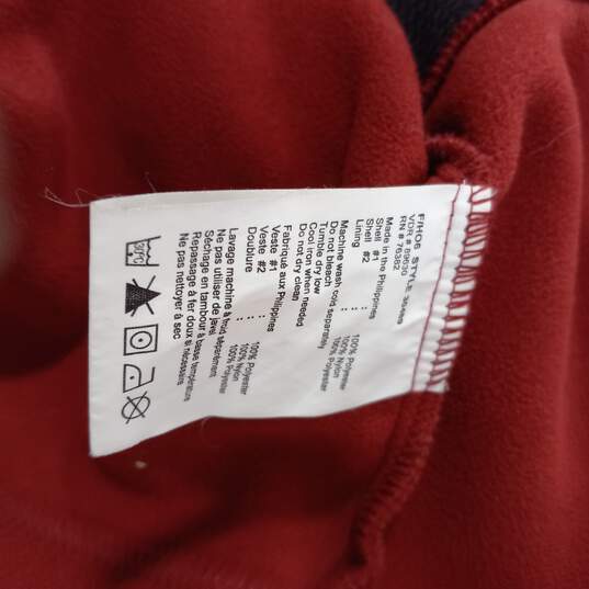 Timberland Men's Red Full Zip Mock Neck Jacket Size XL image number 6