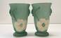 Weller Pottery Vintage Pair of Dog Wood Art Deco Ceramic Art Vase image number 1