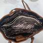 Dana Buchman Floral Pattern Faux Leather Shoulder Handbag image number 4