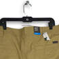 NWT Mens Tan Flat Front Slash Pocket Chino Shorts Size 42 R image number 4