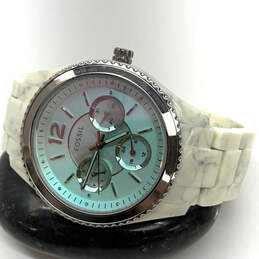 Designer Fossil Shimmer Horn Acetate Strap Round Dial Analog Wristwatch