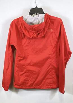 The North Face Womens Red Long Sleeve Full Zip Hooded Windbreaker Jacket Size XS alternative image