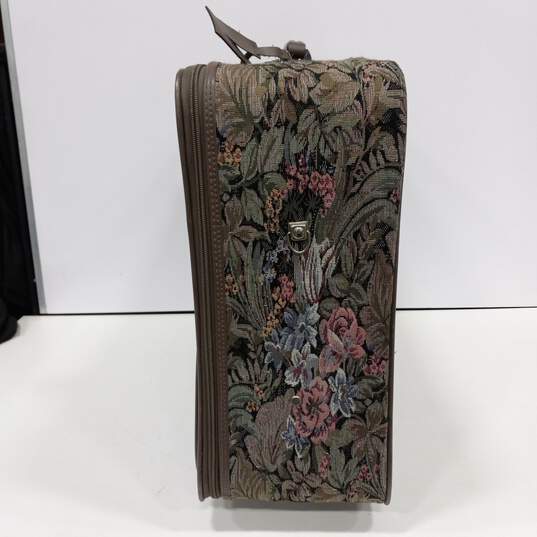 Jordache Floral Tapestry Wheeled Luggage image number 4