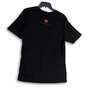 Womens Black Regular Fit Crew Neck Short Sleeve Pullover T-Shirt Size Large image number 2