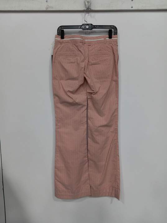 Marc Jacobs Flush Pink Women's White And Pink Striped Pants Size 0 NWT image number 2