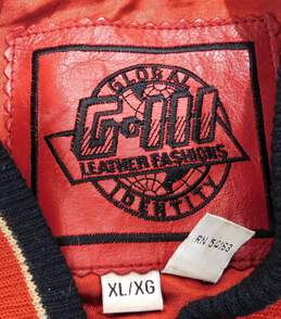 Vintage G III Global Leather Wisconsin Badgers Leather Bomber Jacket Sz Men's XL alternative image