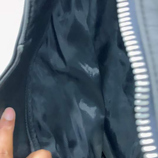 Reed Womens Black Leather Long Sleeve Asymmetrical Zip Motorcycle Jacket Sz R42 image number 4