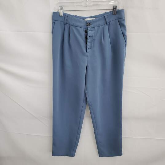 Anthropologie Blue Button Front Dress Pants Size 6 image number 1