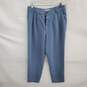 Anthropologie Blue Button Front Dress Pants Size 6 image number 1