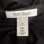 White House Black Market Women Black Faux Leather A-Line Skirt 0 image number 3