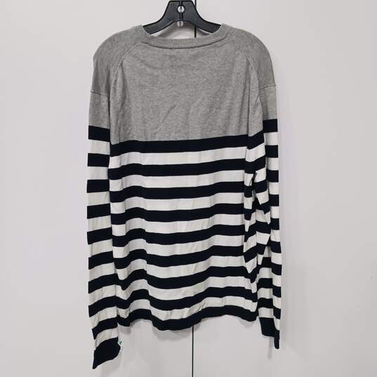 Women's Michael Kors Striped Sweater Sz XL image number 2