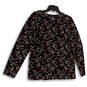 NWT Womens Multicolor Floral Keyhole Neck Long Sleeve Blouse Top Size XL image number 2