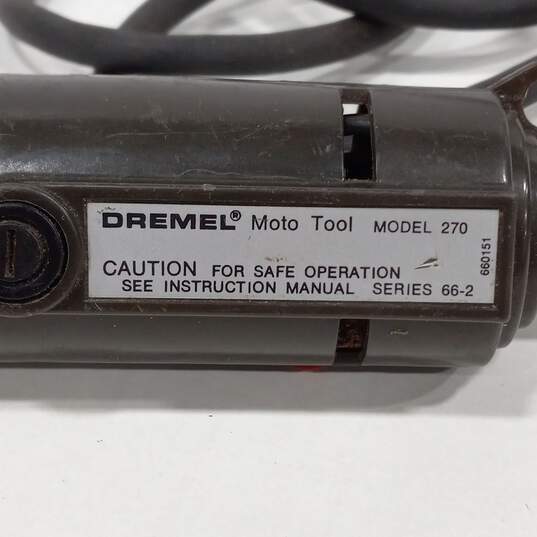 Dremel Moto Tool Model 270 In Black Leather Case image number 3
